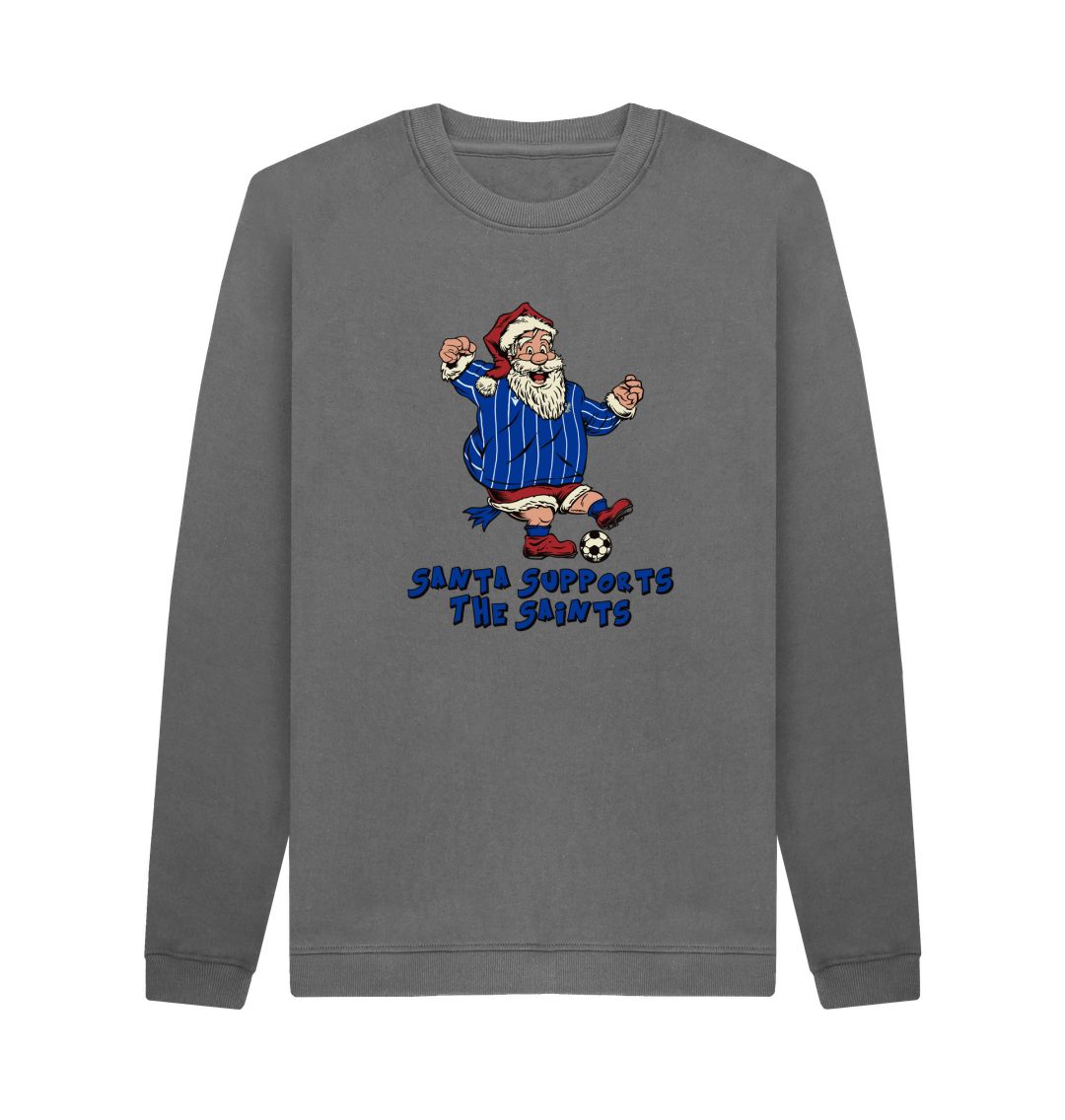 Slate Grey St Johnstone Men's Santa Jumper