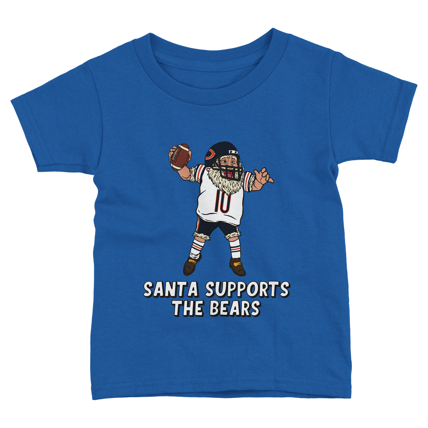 Chicago Bears Toddler Fine Jersey Santa T-Shirt