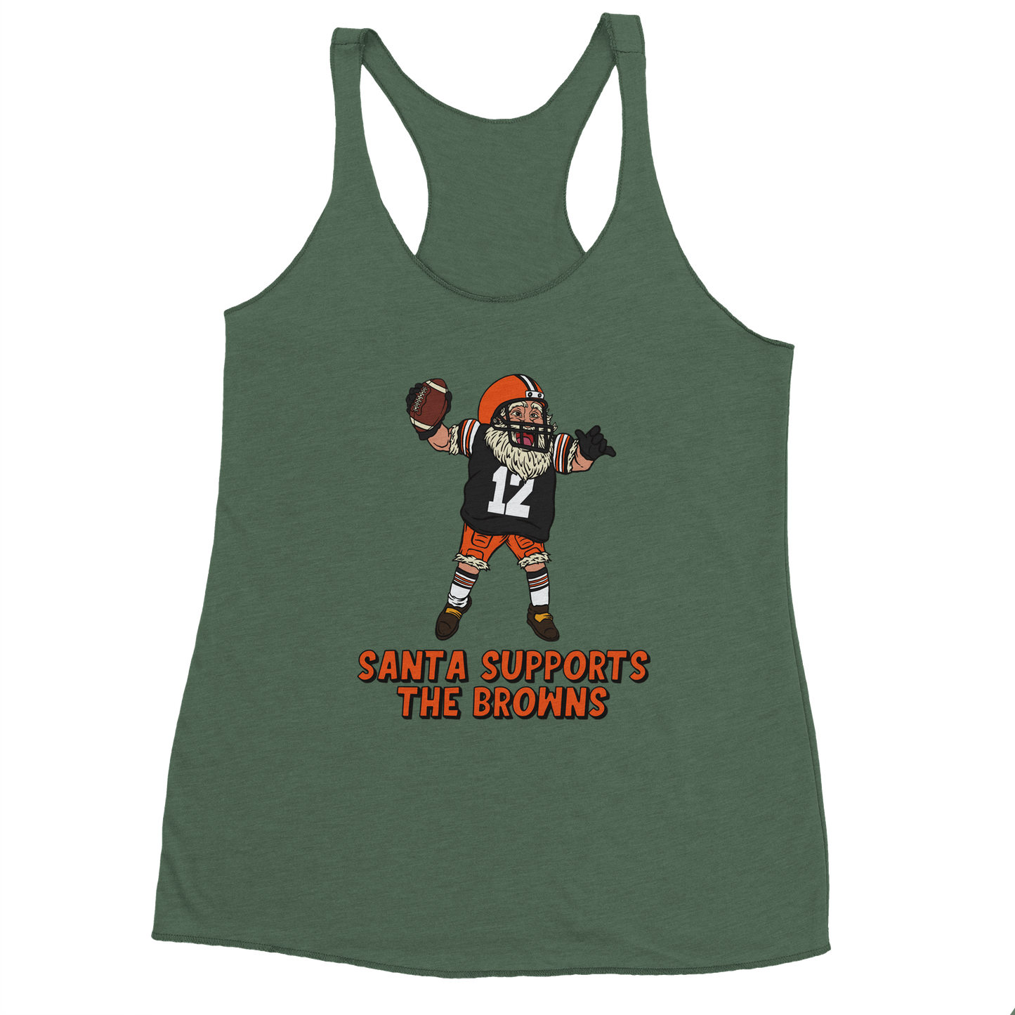 Cleveland Browns Women's Racerback Santa Tank Top