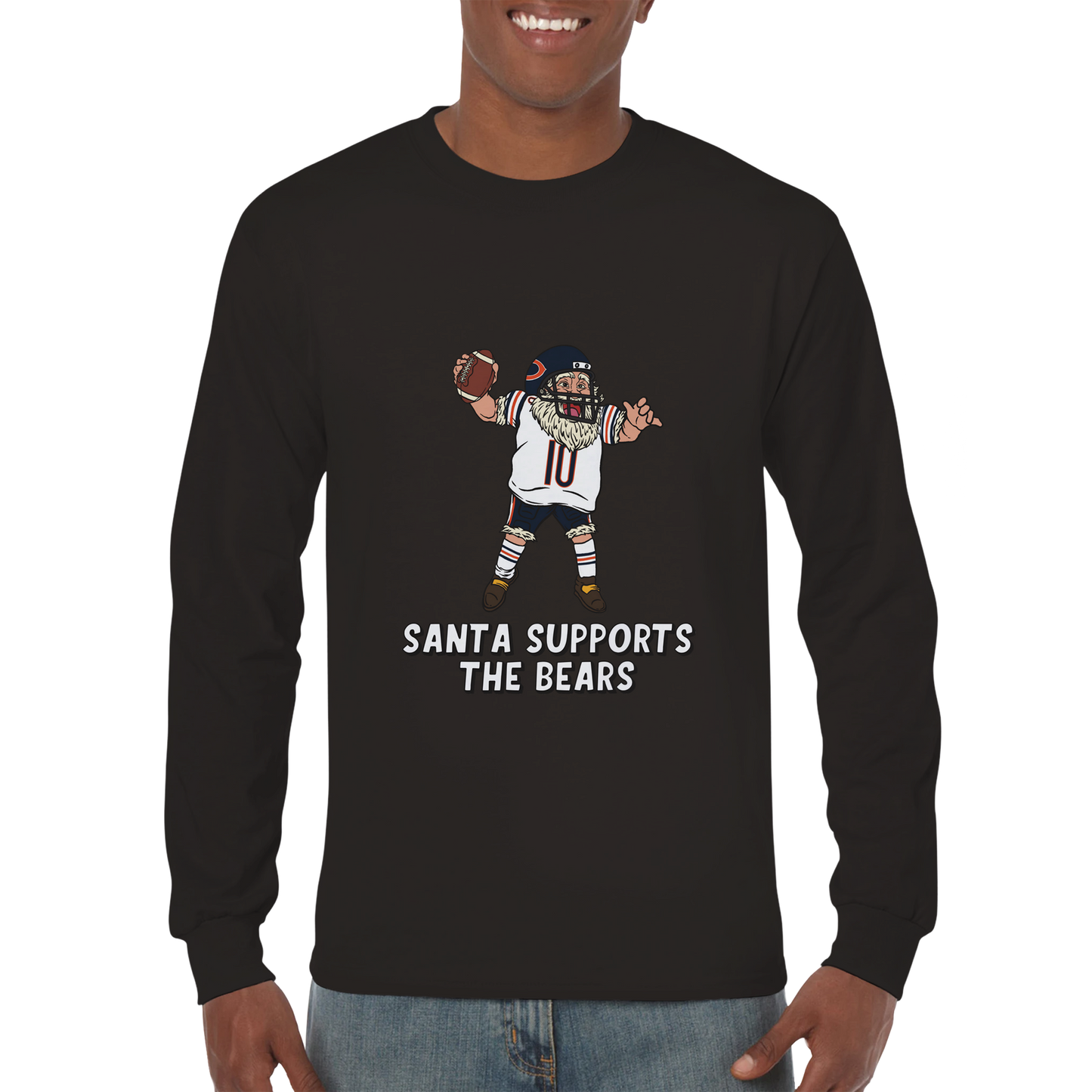 Chicago Bears Unisex Longsleeve Santa T-shirt