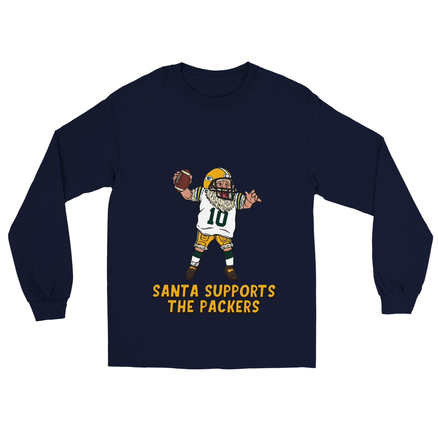 Green Bay Packers Unisex Longsleeve Santa T-shirt