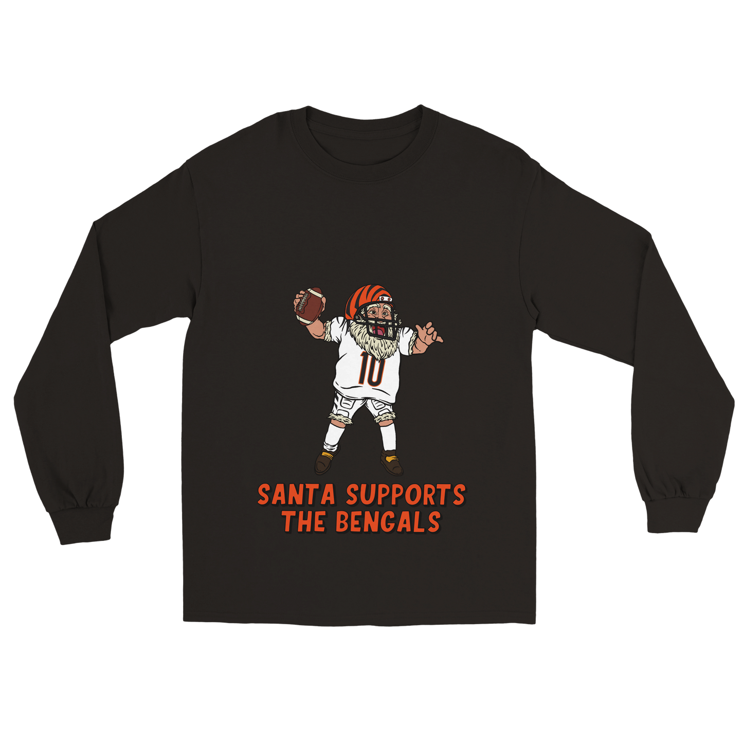 Cincinnati Bengals Unisex Longsleeve Santa T-shirt