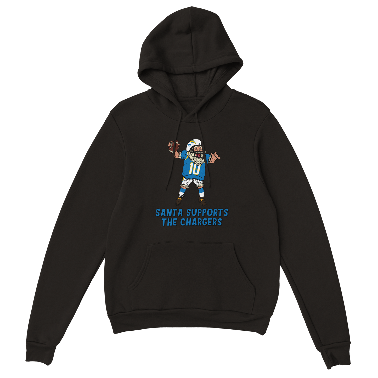 Los Angeles Chargers Unisex Pullover Santa Hoodie