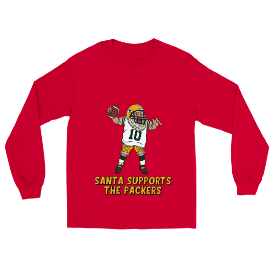 Green Bay Packers Unisex Longsleeve Santa T-shirt