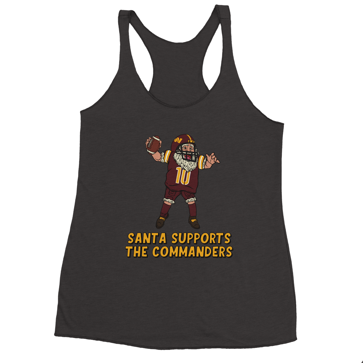 Washington Commanders Women's Racerback Santa Tank Top