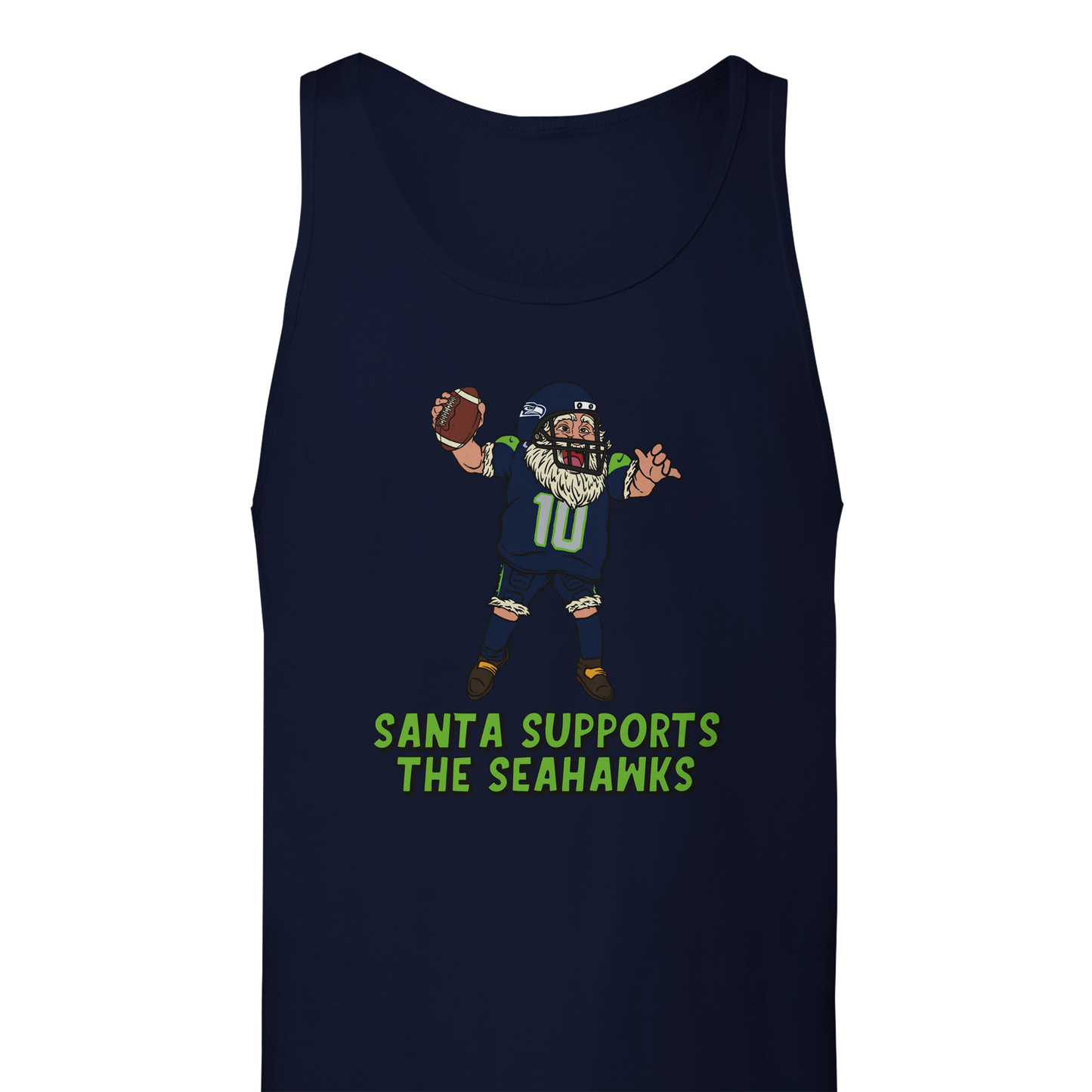 Seattle Seahawks Unisex Santa Tank Top