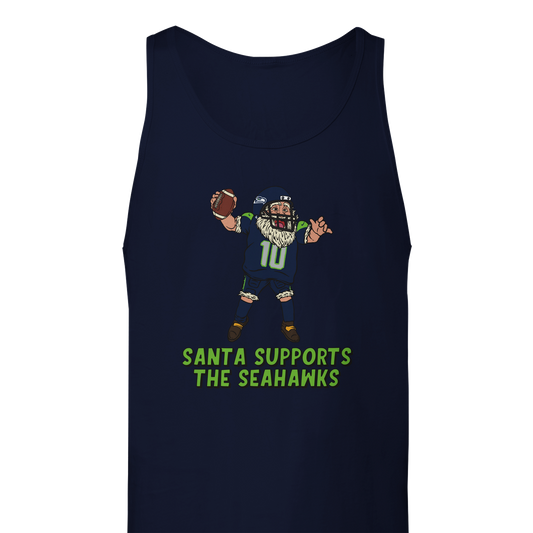 Seattle Seahawks Unisex Santa Tank Top