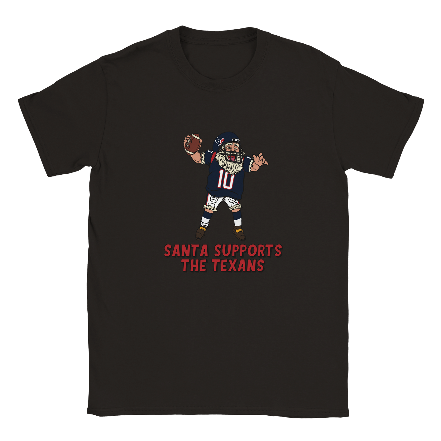 Houston Texans Kids Crewneck Santa T-shirt