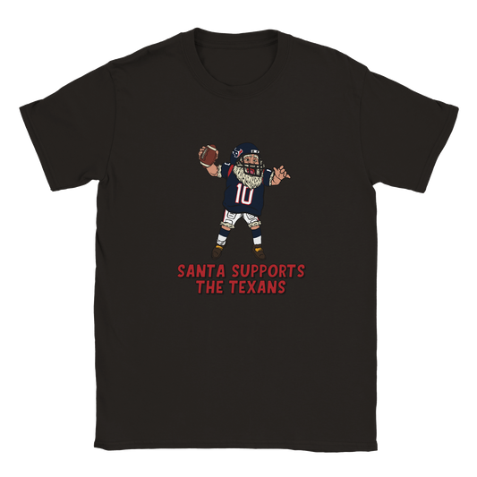 Houston Texans Kids Crewneck Santa T-shirt