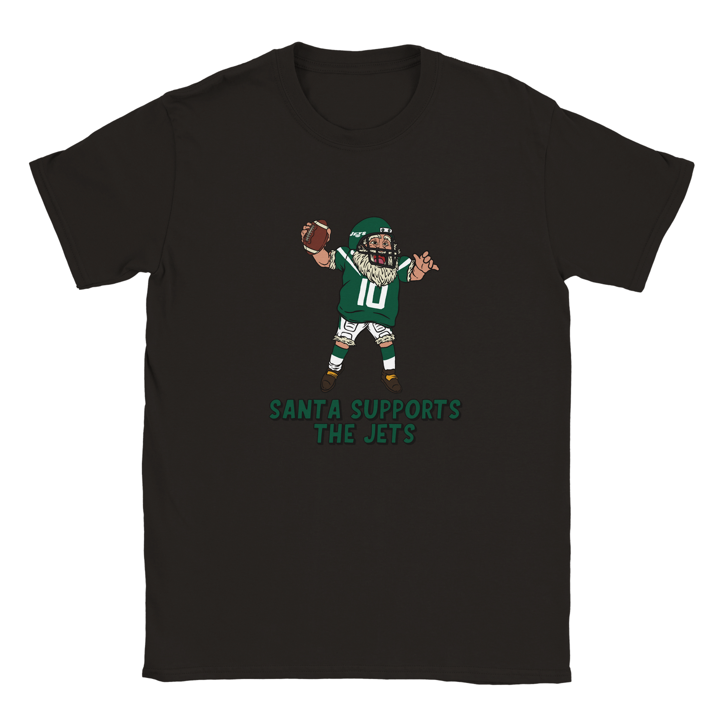 New York Jets Kids Crewneck Santa T-shirt