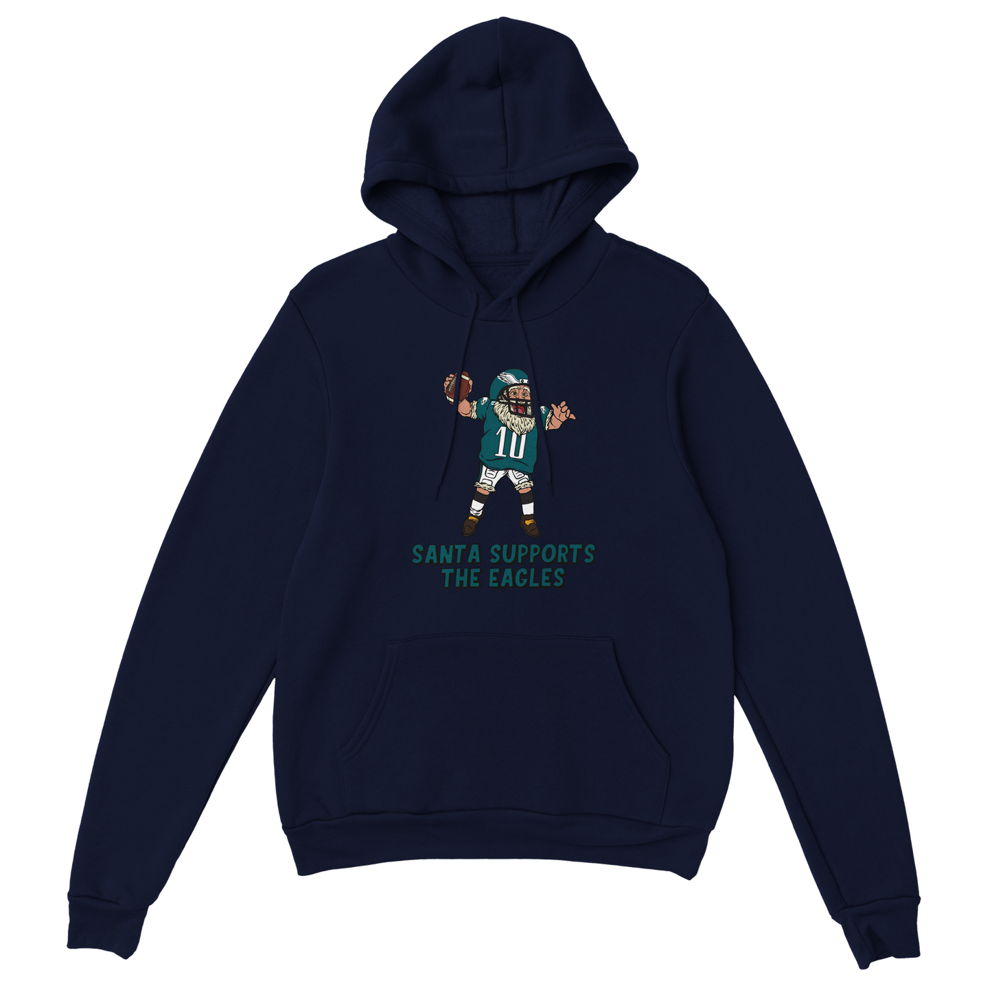 Philadelphia Eagles Unisex Pullover Santa Hoodie