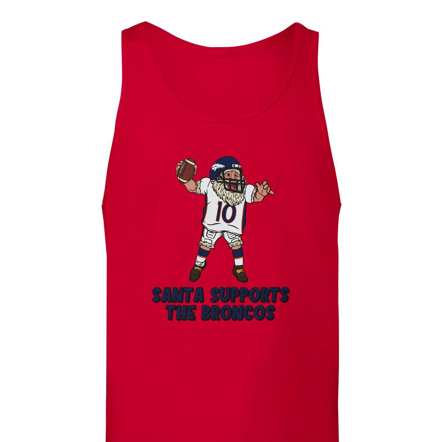 Denver Broncos Unisex Santa Tank Top