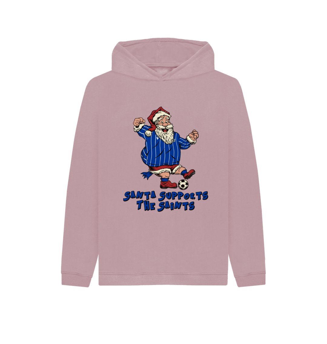 Mauve St Johnstone Kids Santa Hoody