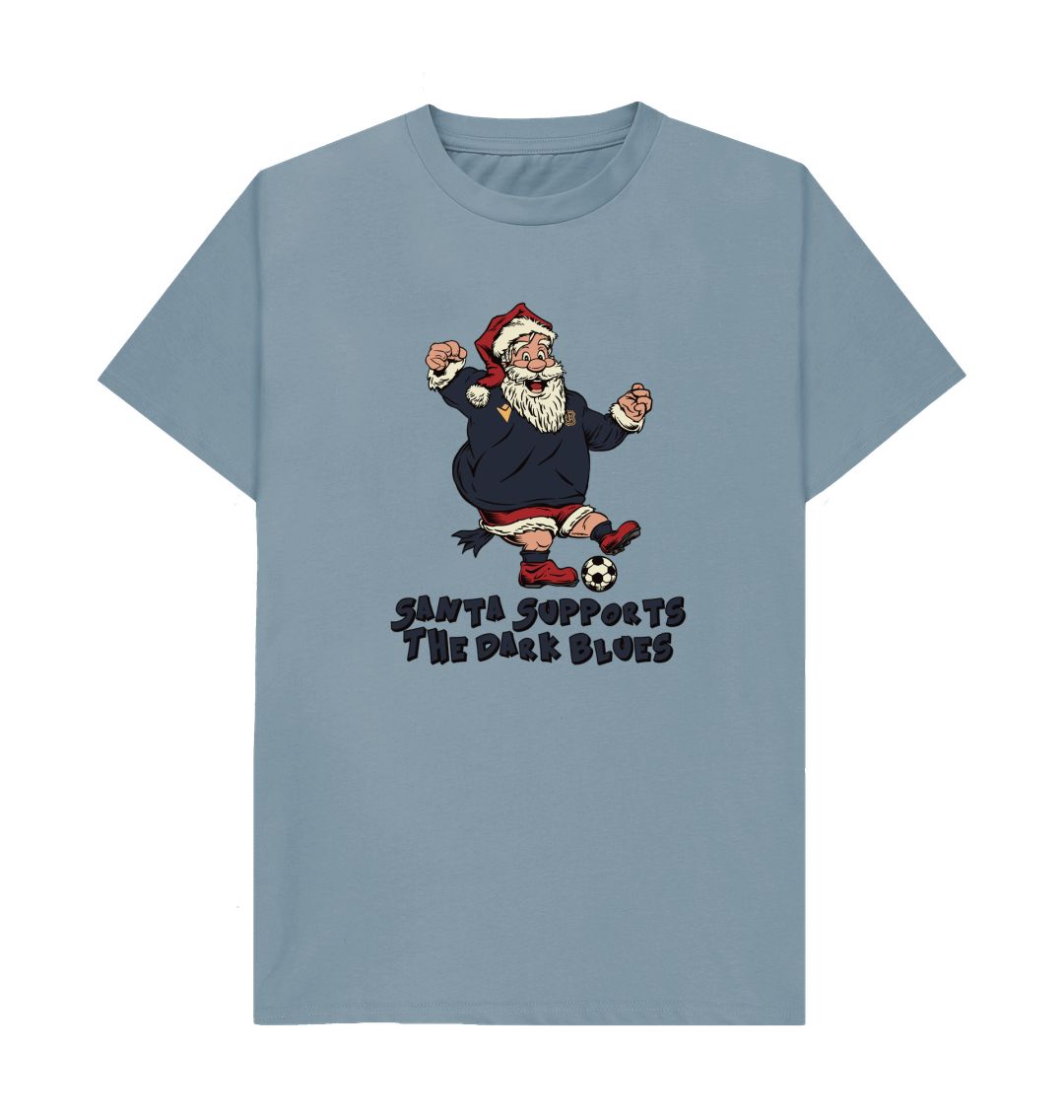 Stone Blue Dundee FC Men's Santa T-shirt