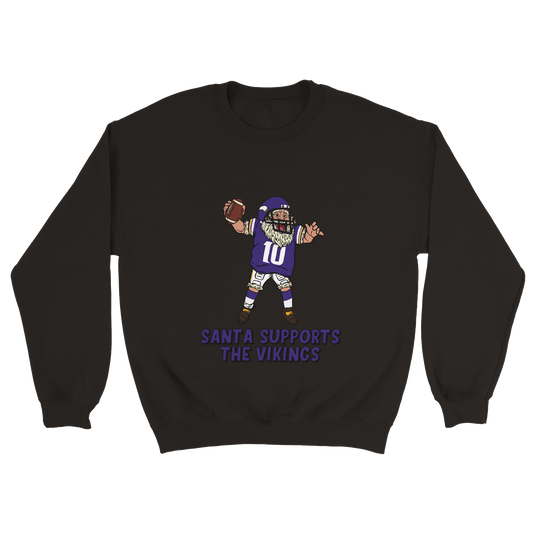 Minnesota Vikings Unisex Crewneck Santa Sweatshirt