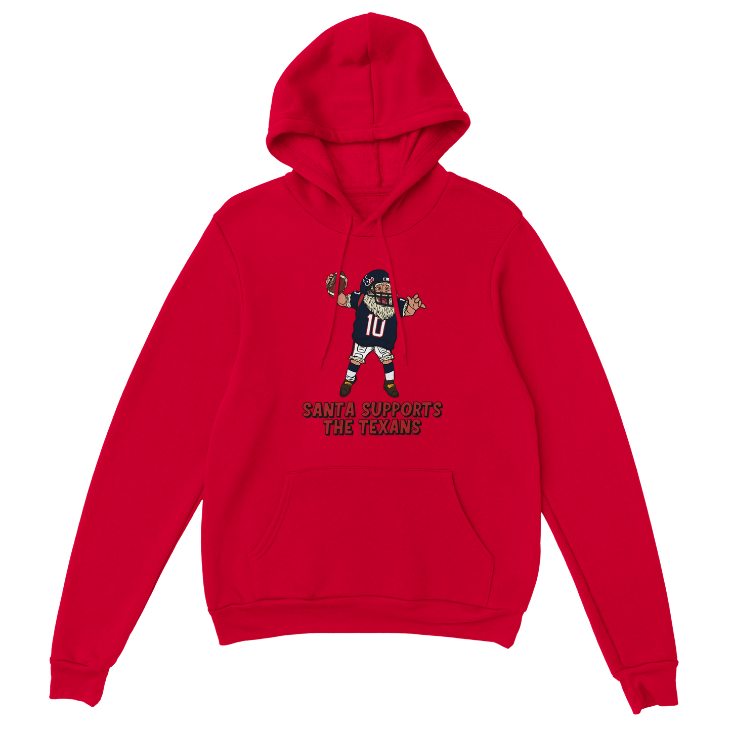 Houston Texans Unisex Pullover Santa Hoodie