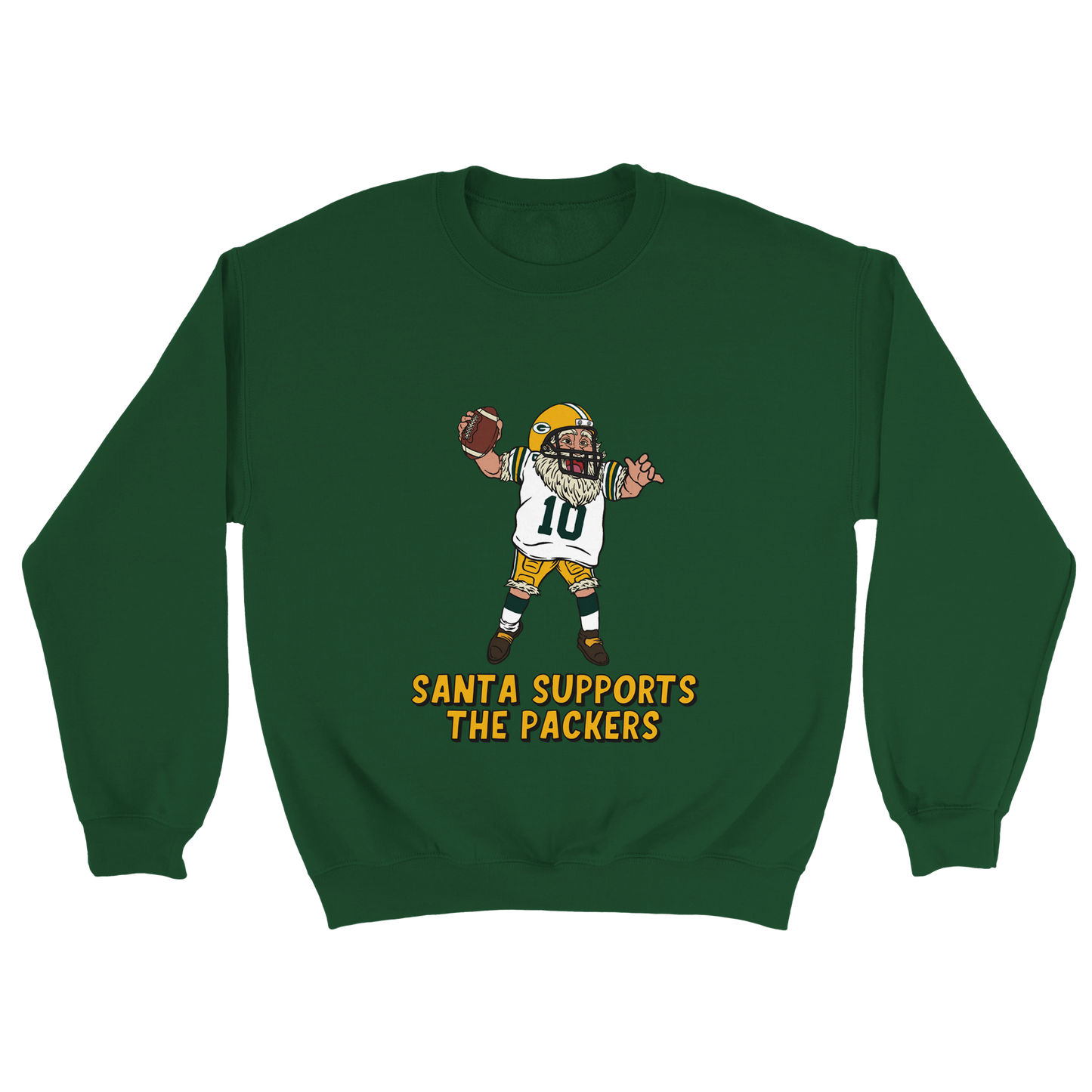 Green Bay Packers  Unisex Crewneck Santa Sweatshirt