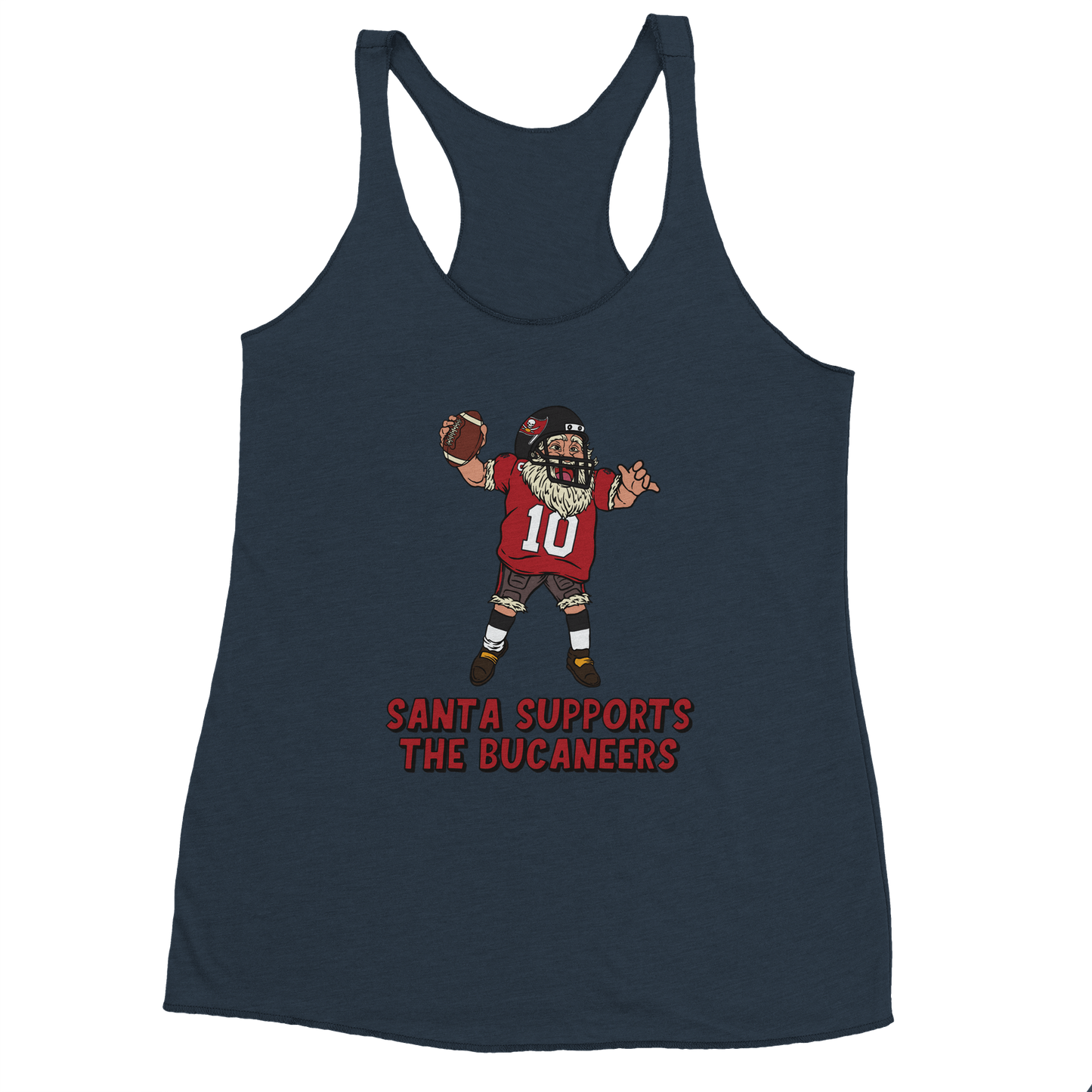 Tampa Bay Buccaneers Women's Racerback Santa Tank Top