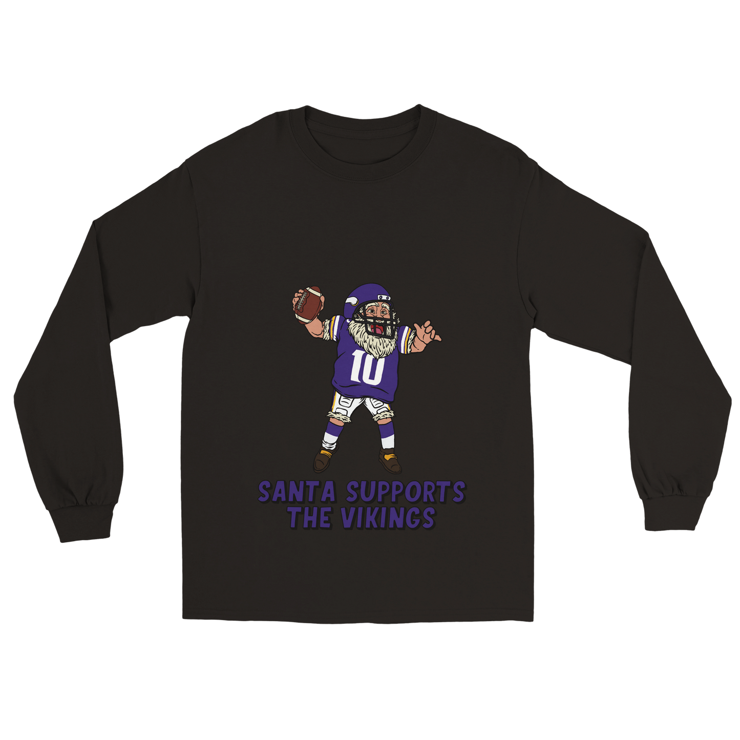 Minnesota Vikings Unisex Longsleeve Santa T-shirt