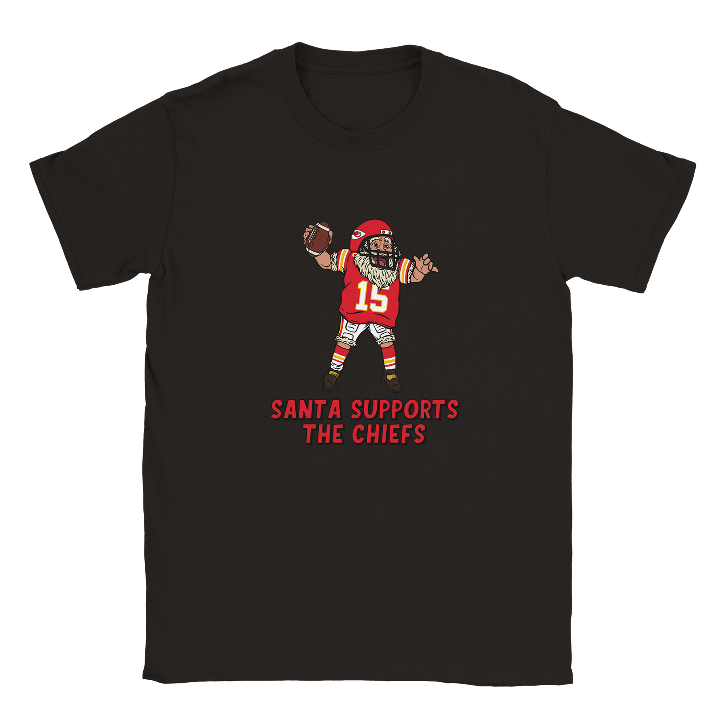 Kansas City Chiefs Kids Crewneck Santa T-shirt