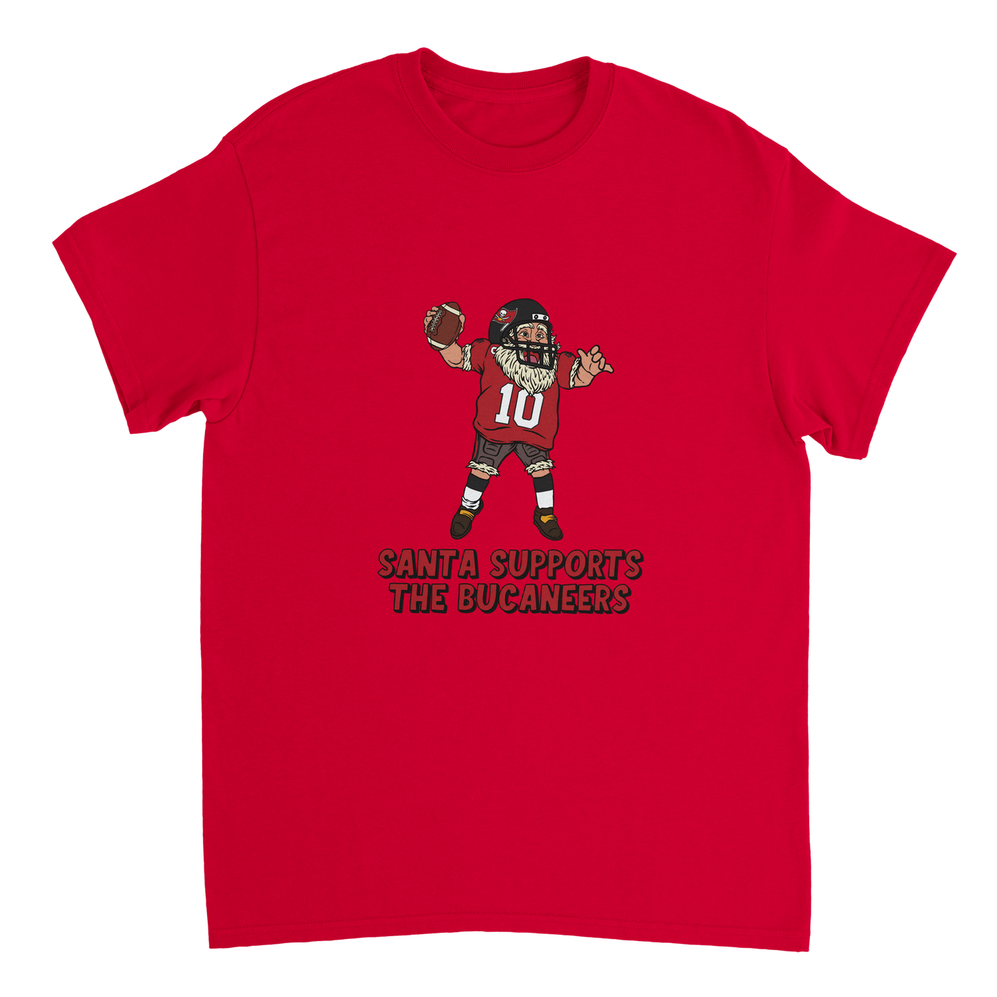 Tampa Bay Buccaneers Unisex Crewneck Santa T-shirt