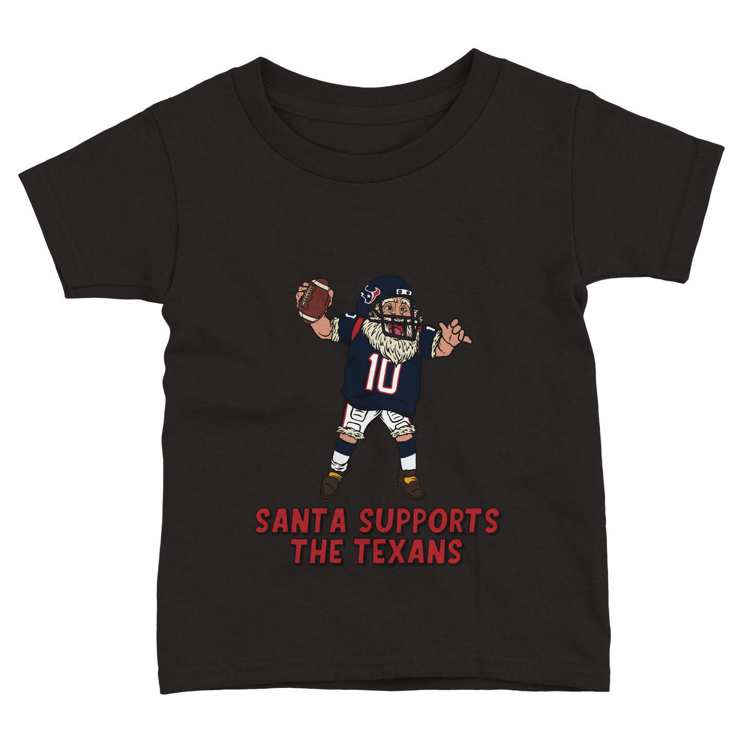 Houston Texans Toddler Fine Jersey Santa T-Shirt