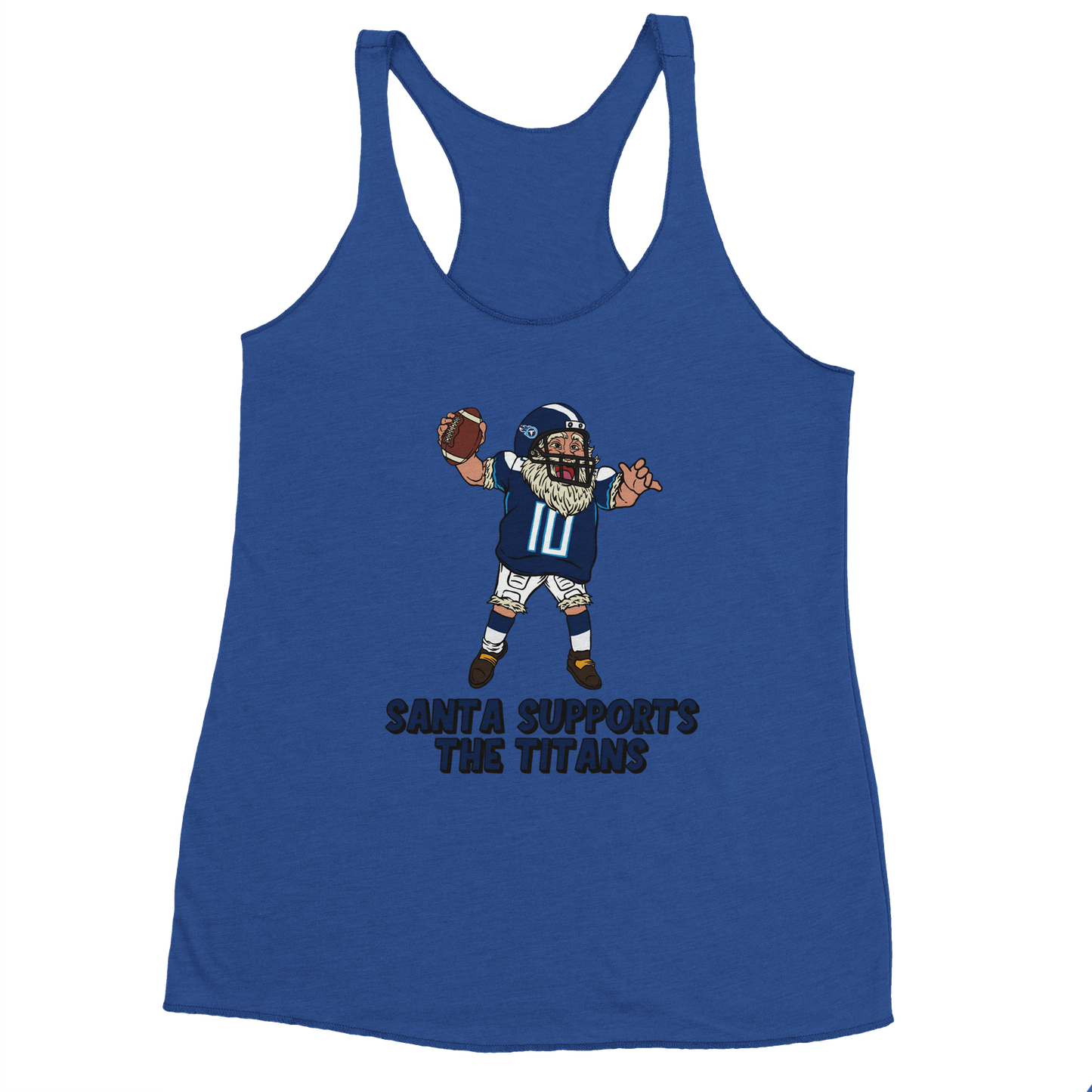 Tennessee Titans Women's Racerback Santa Tank Top