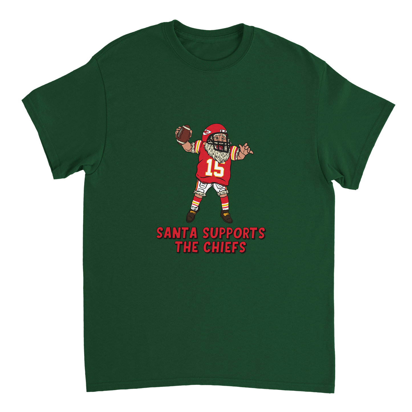 Kansas City  Chiefs Unisex Crewneck Santa T-shirt