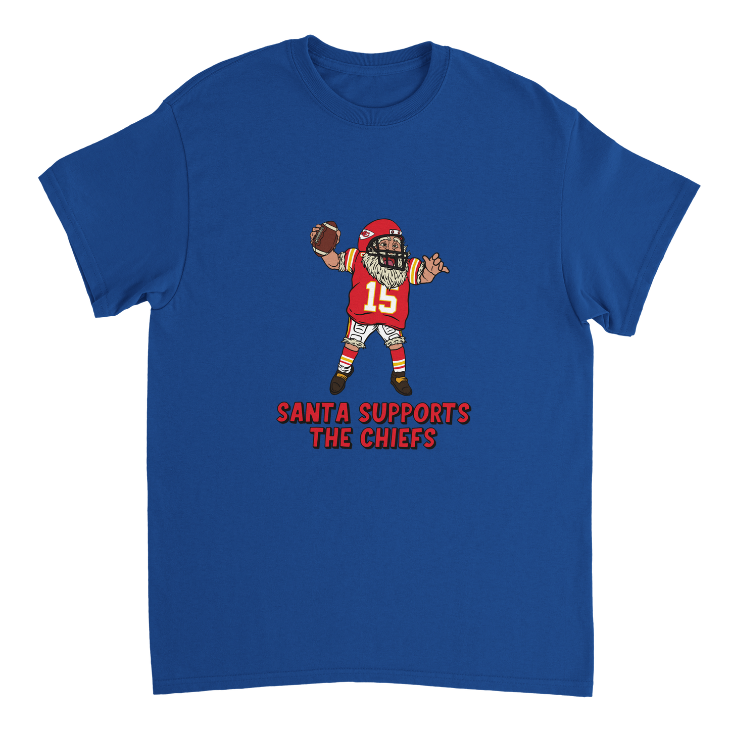 Kansas City  Chiefs Unisex Crewneck Santa T-shirt