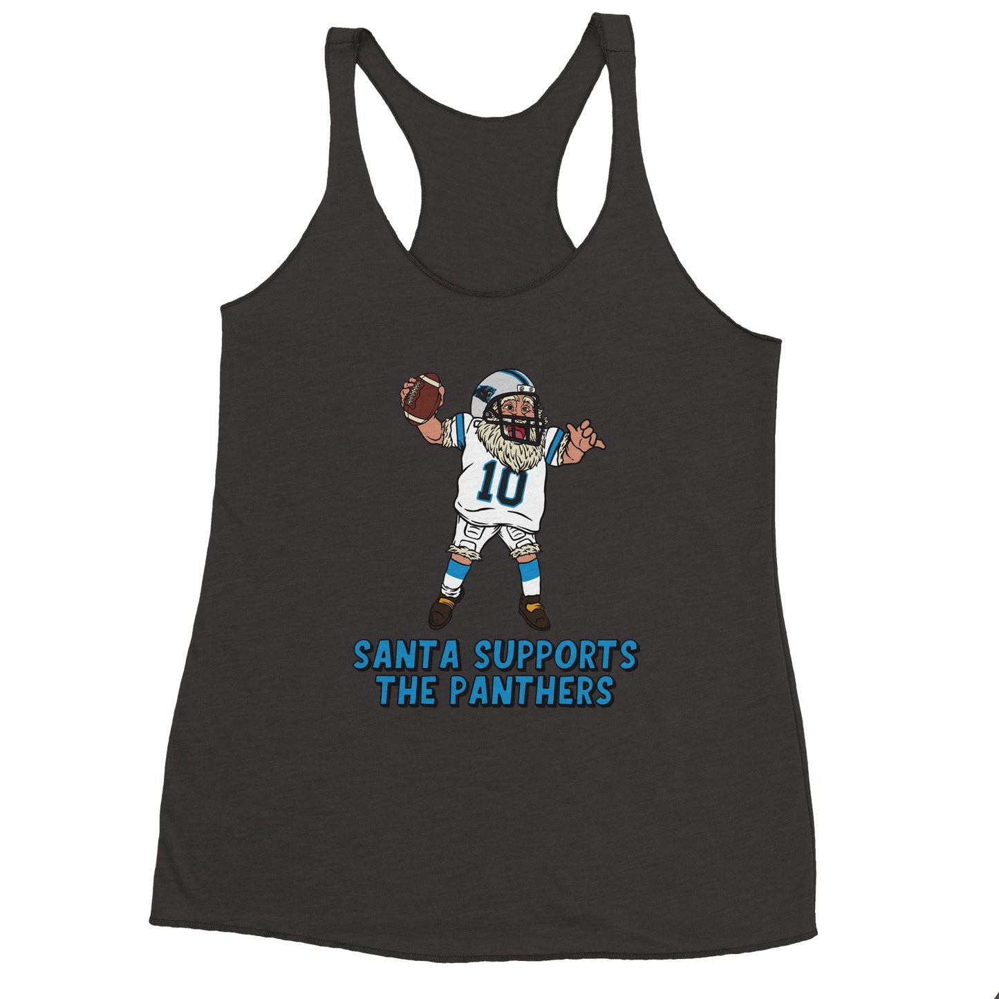 Carolina Panthers Women's Racerback Santa Tank Top