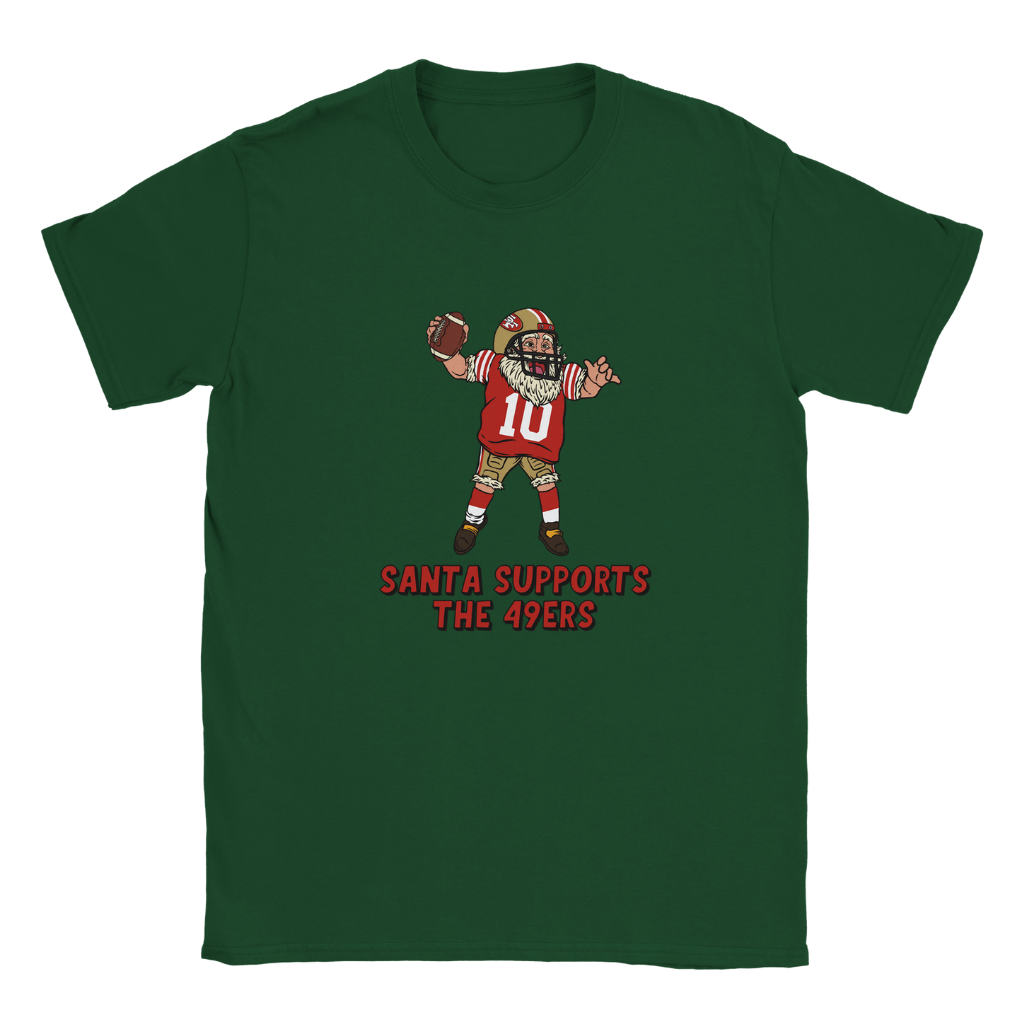 San Francisco 49ers Kids Crewneck Santa T-shirt