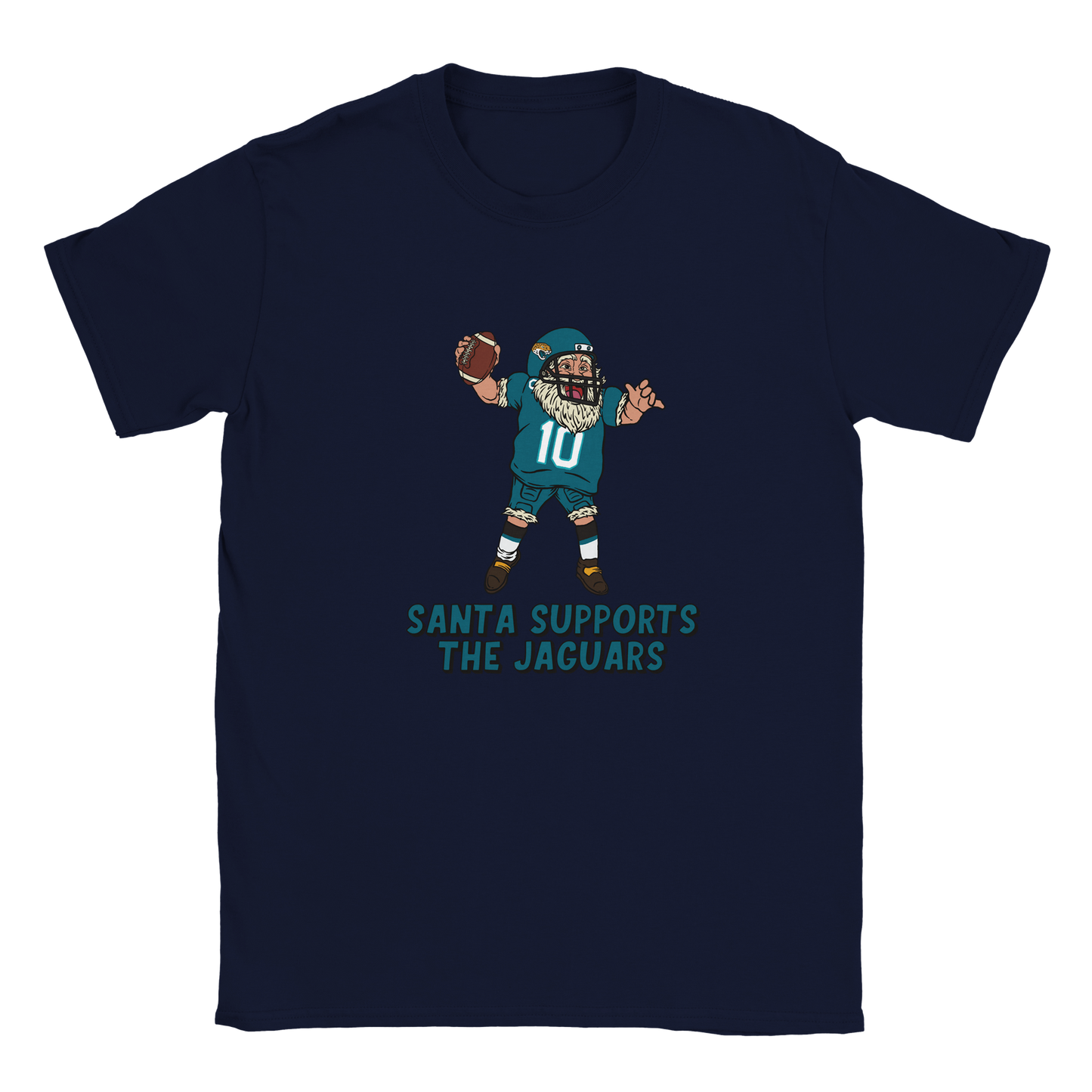 Jacksonville Jaguars Kids Crewneck Santa T-shirt