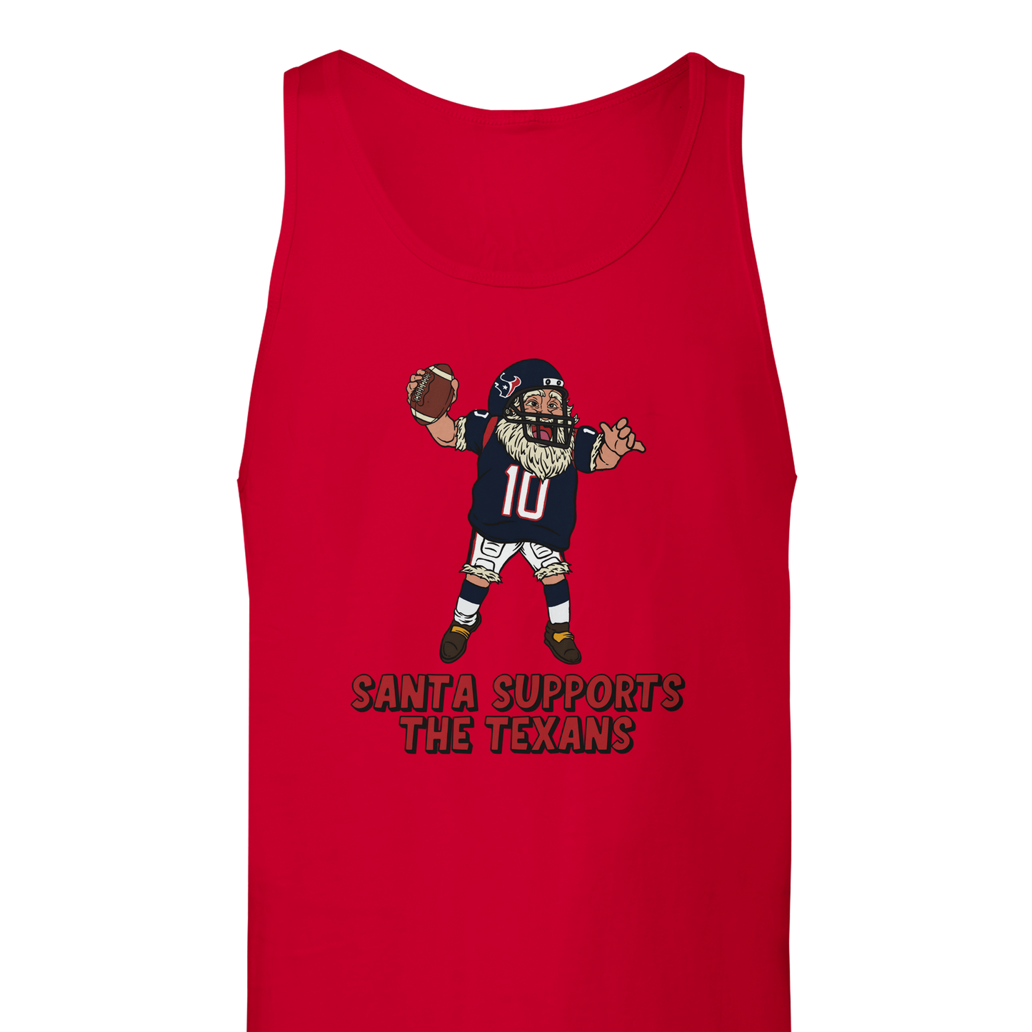 Houston Texans Unisex Santa Tank Top