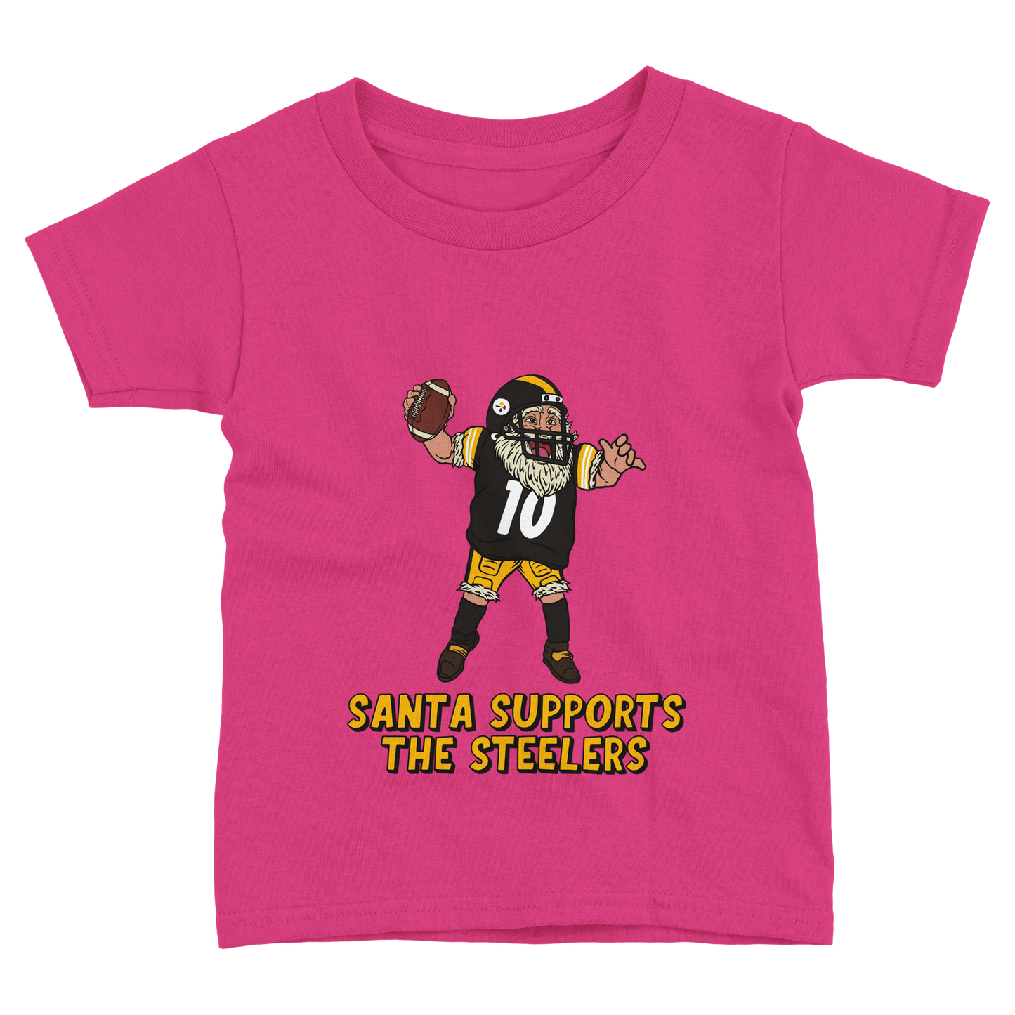 Pittsburgh Steelers Toddler Fine Jersey Santa T-Shirt