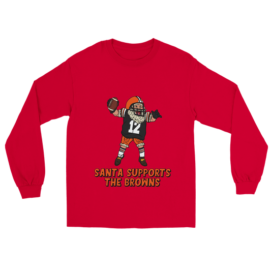 Cleveland Browns Unisex Longsleeve Santa T-shirt