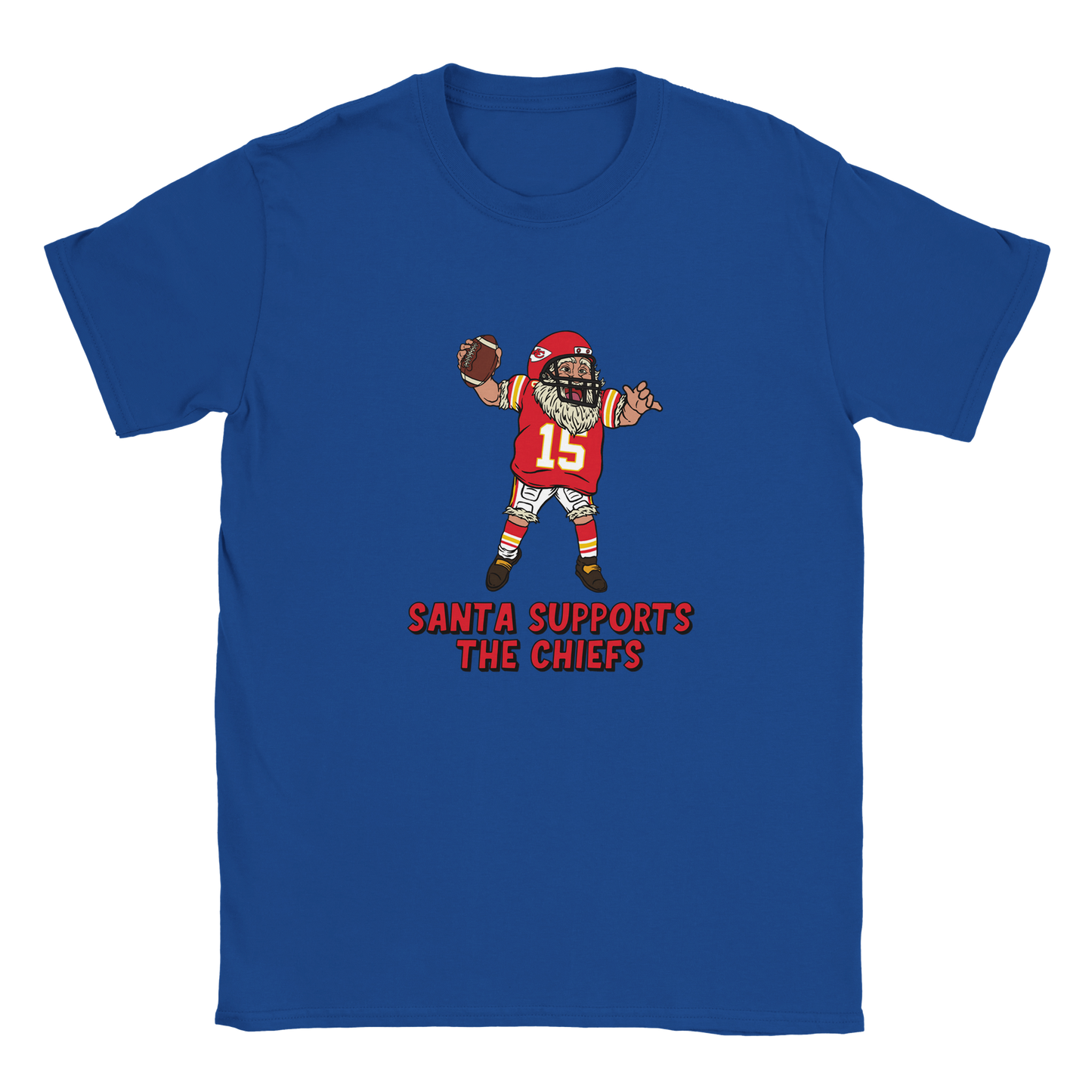 Kansas City Chiefs Kids Crewneck Santa T-shirt