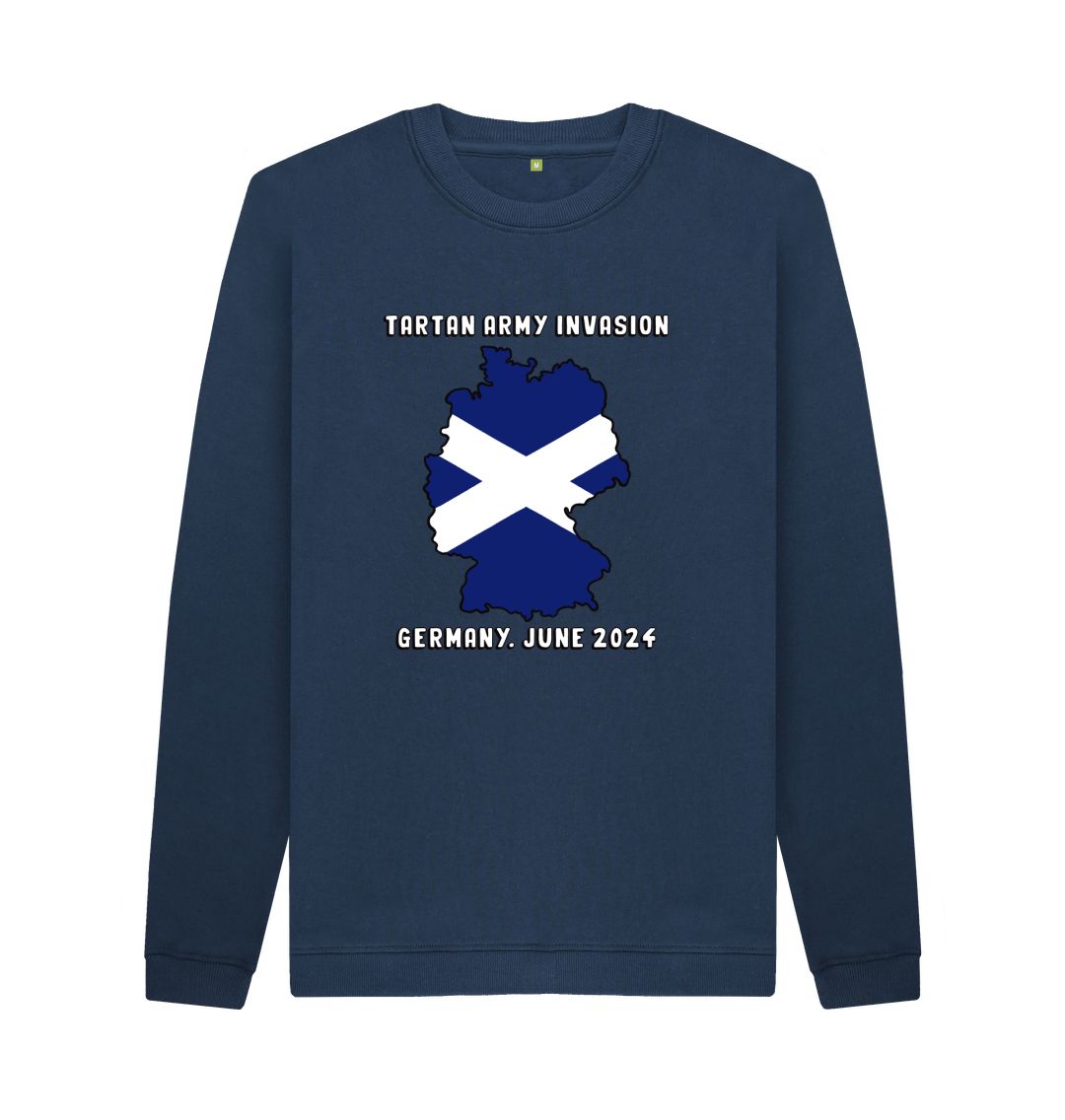 Navy Blue Scotland Euro 2024 Tartan Army Jumper