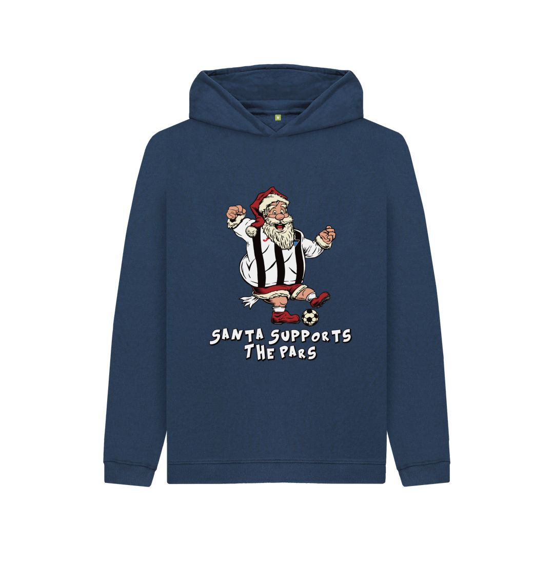 Navy Blue Dunfermline Kids Santa Hoody