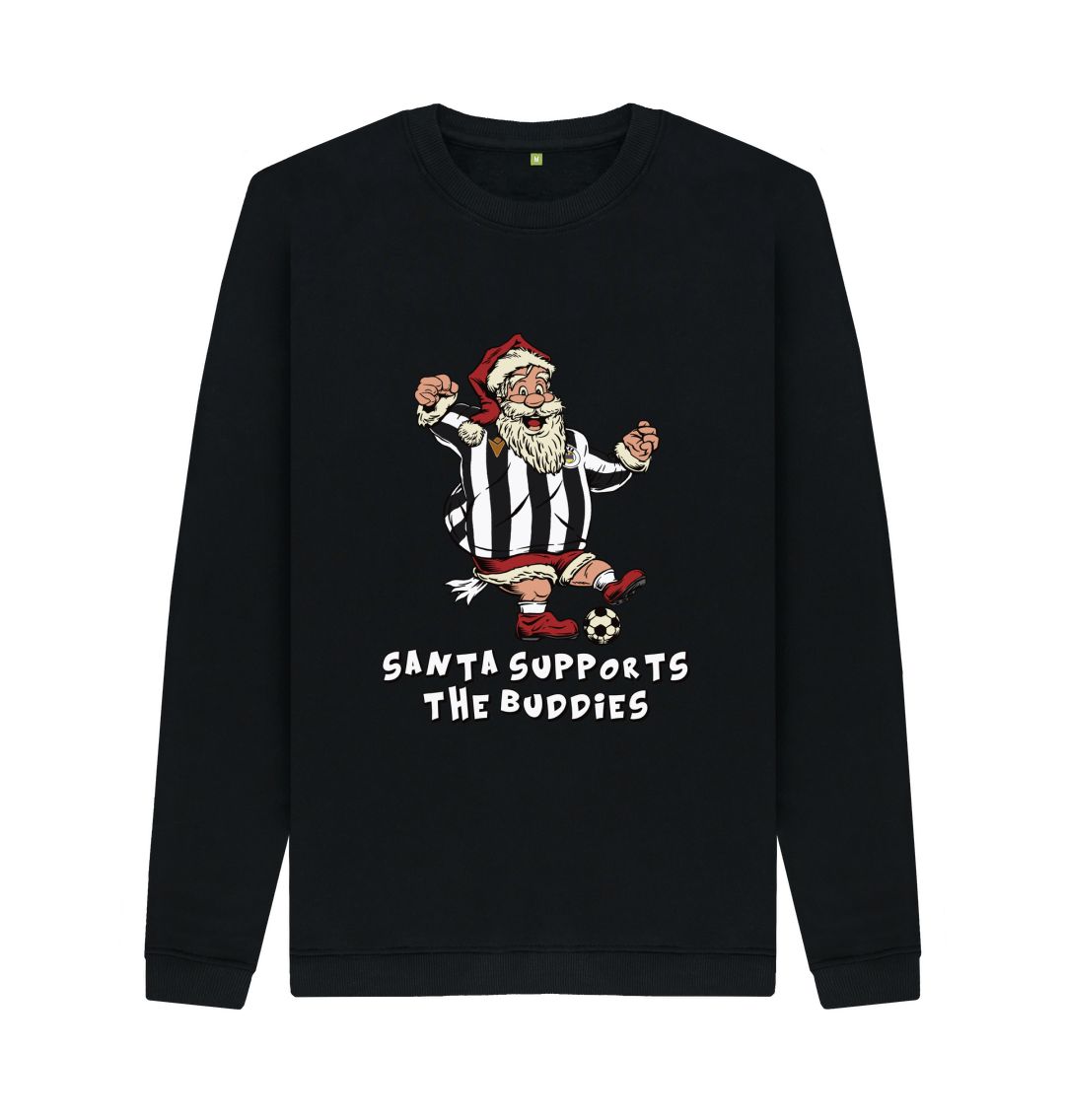 Black St Mirren Men's Santa Jumper