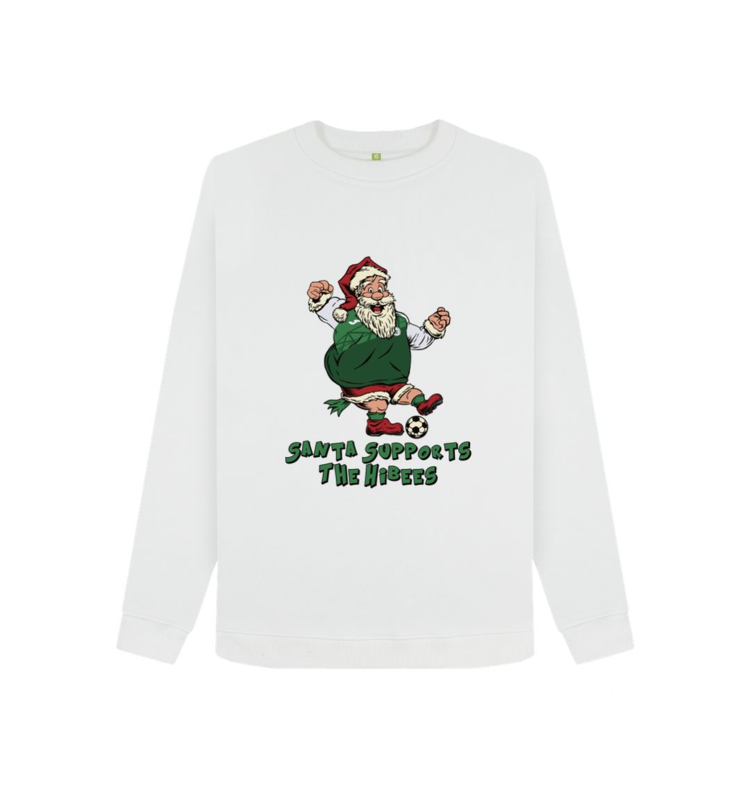 White Hibernian Women's Santa Jumper