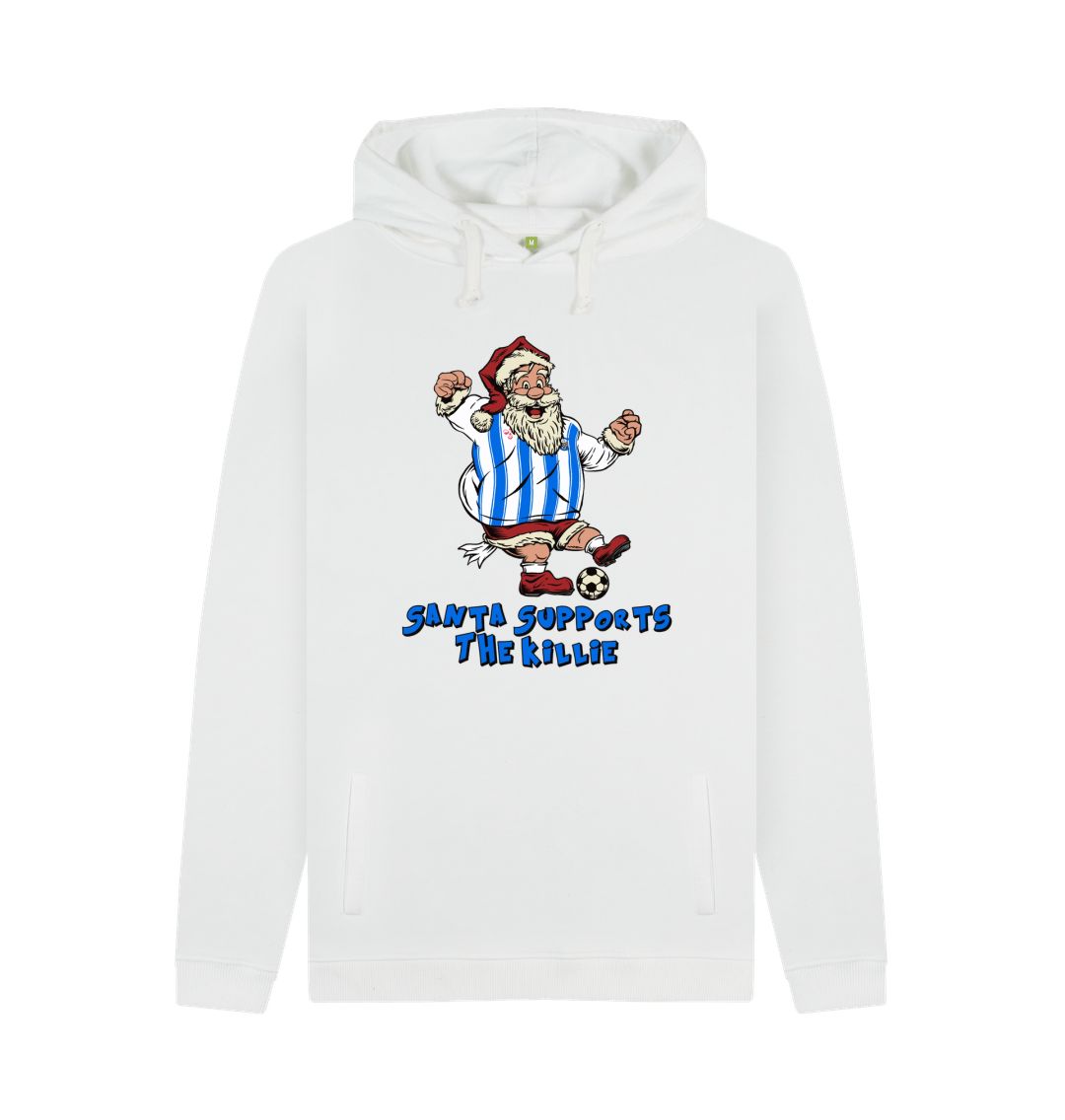 White Kilmarnock Men's Santa Hoody