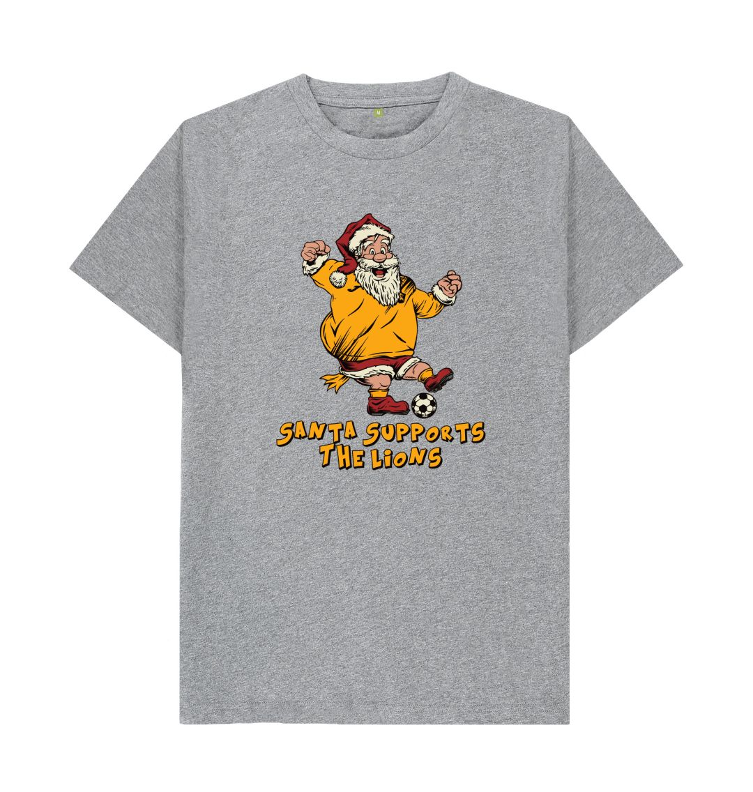 Athletic Grey Livingston Men's Santa T-shirt