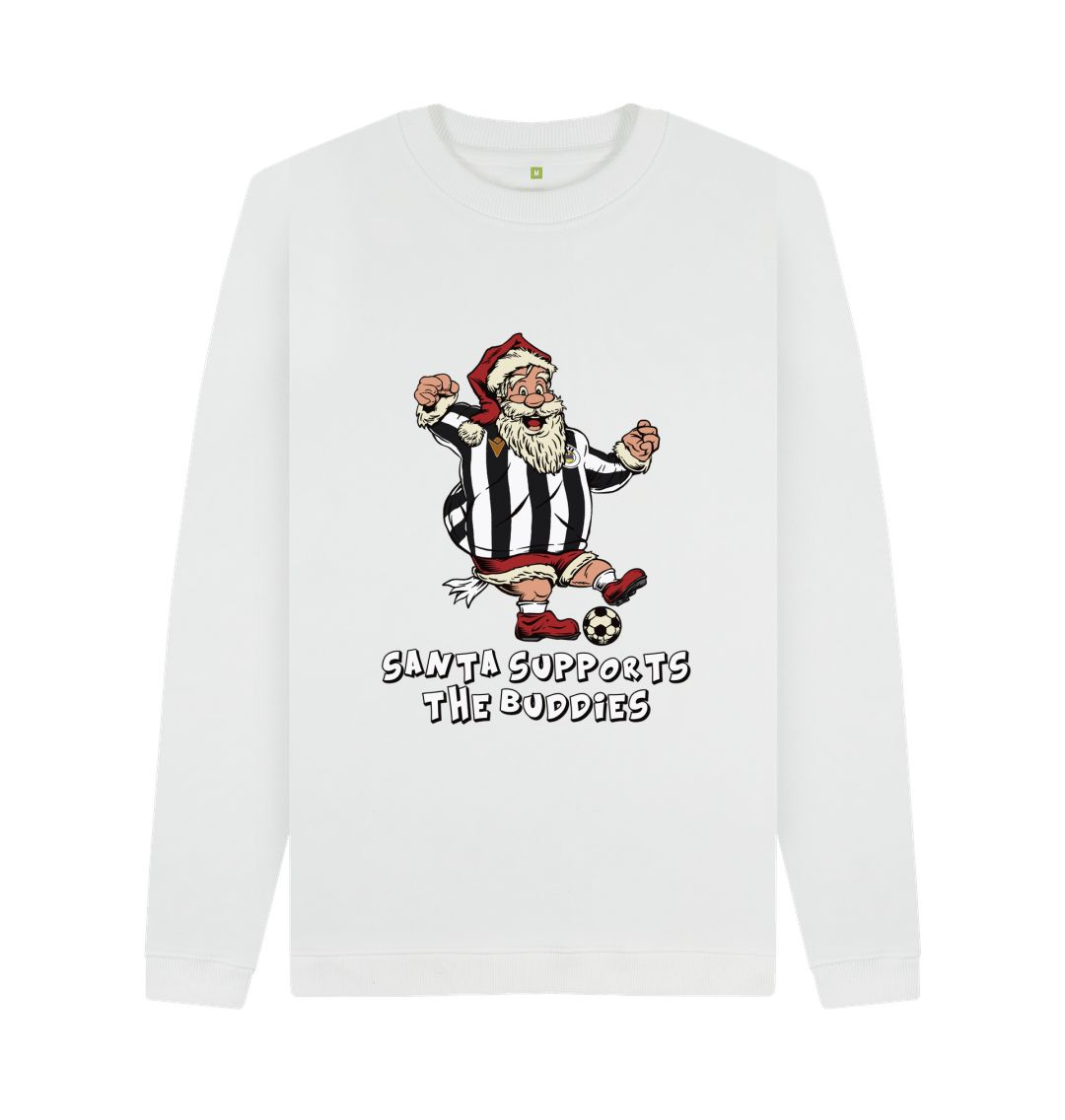 White St Mirren Men's Santa Jumper