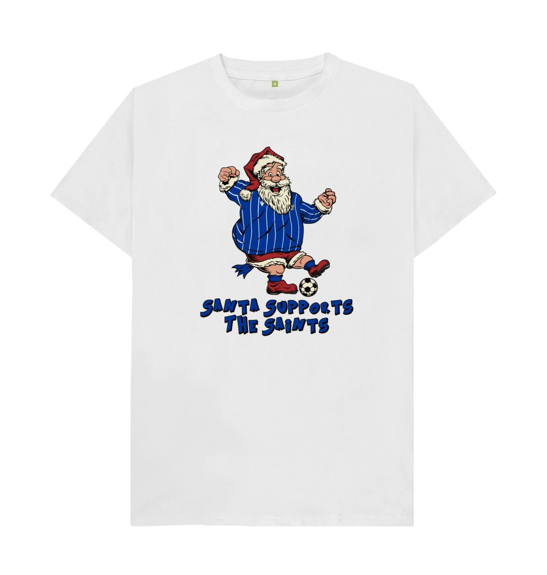 White St Johnstone Men's Santa T-shirt