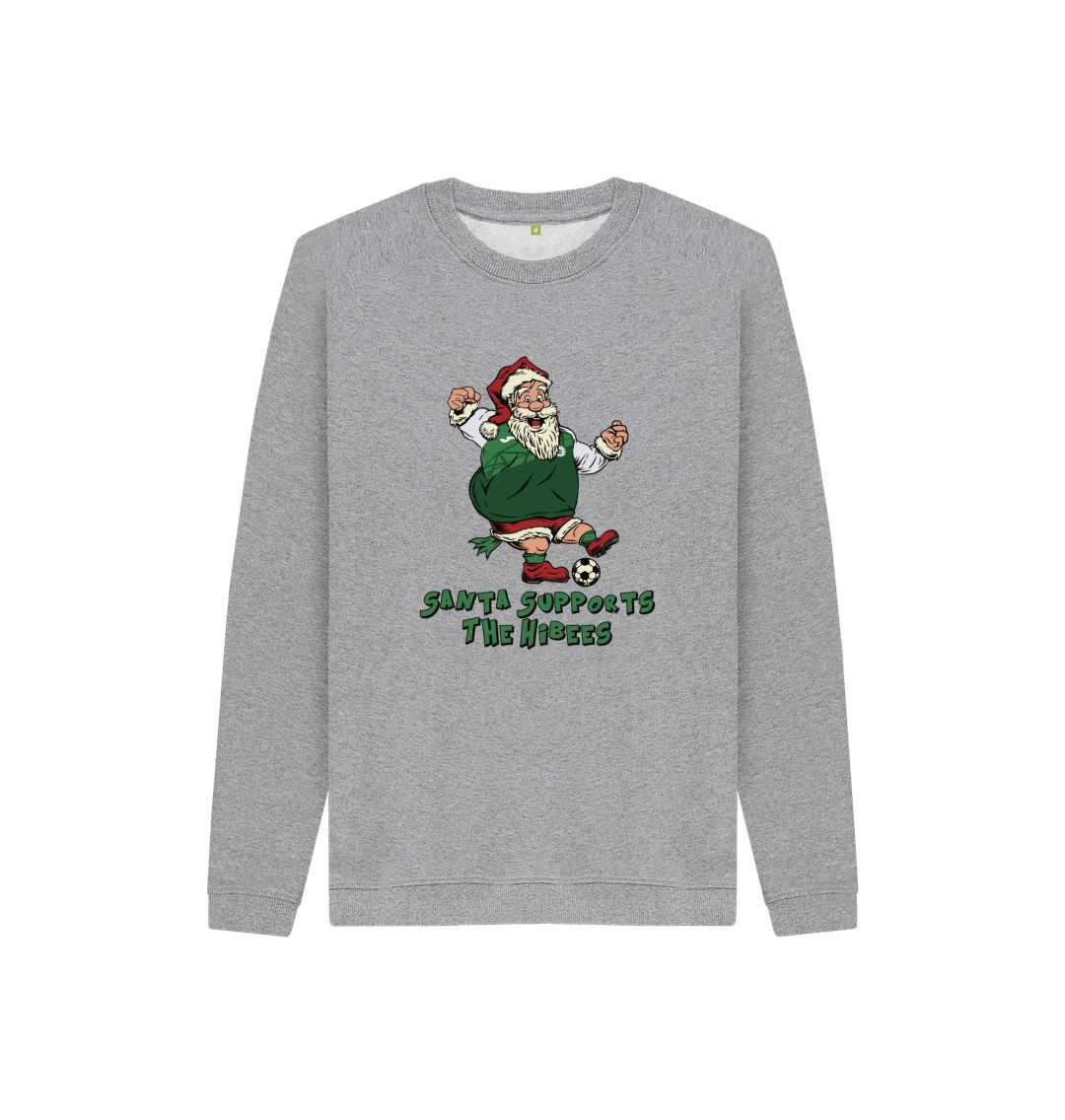 Athletic Grey Hibernian Kids Santa Jumper