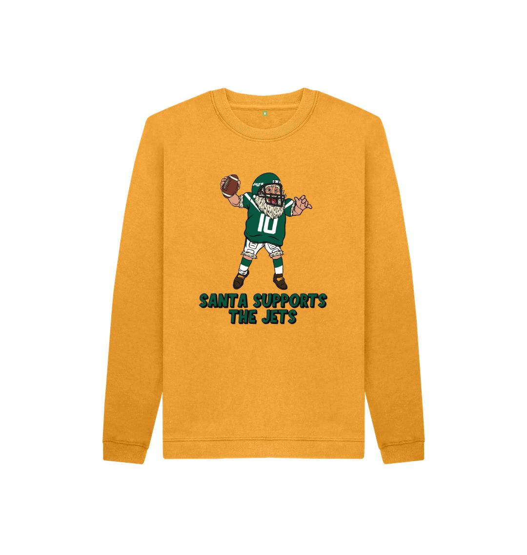 Mustard New York Jets Kids Santa Jumper