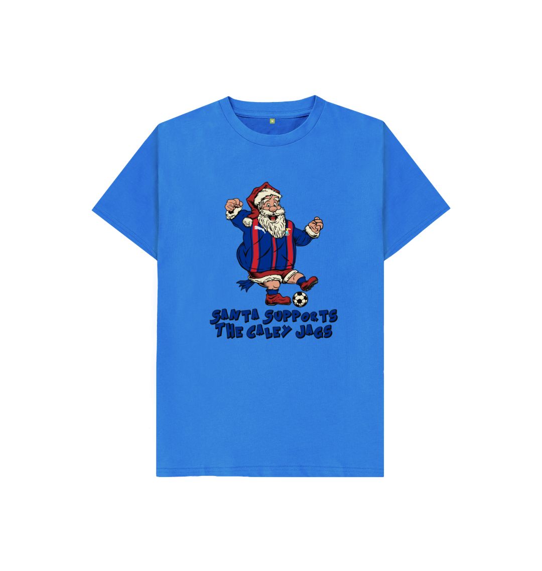 Bright Blue Inverness Kids Santa T-shirt