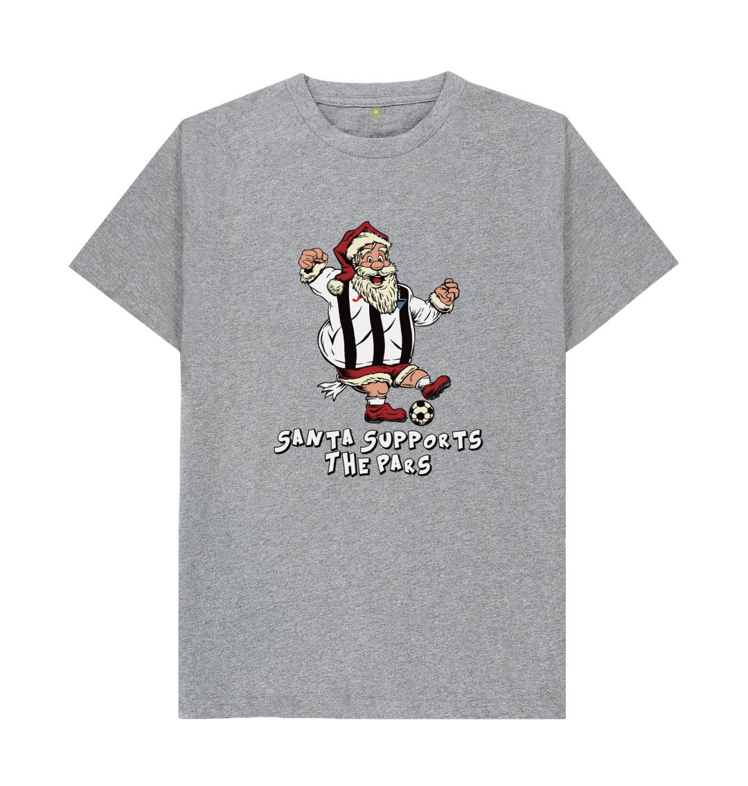 Athletic Grey Dunfermline Men's Santa T-shirt