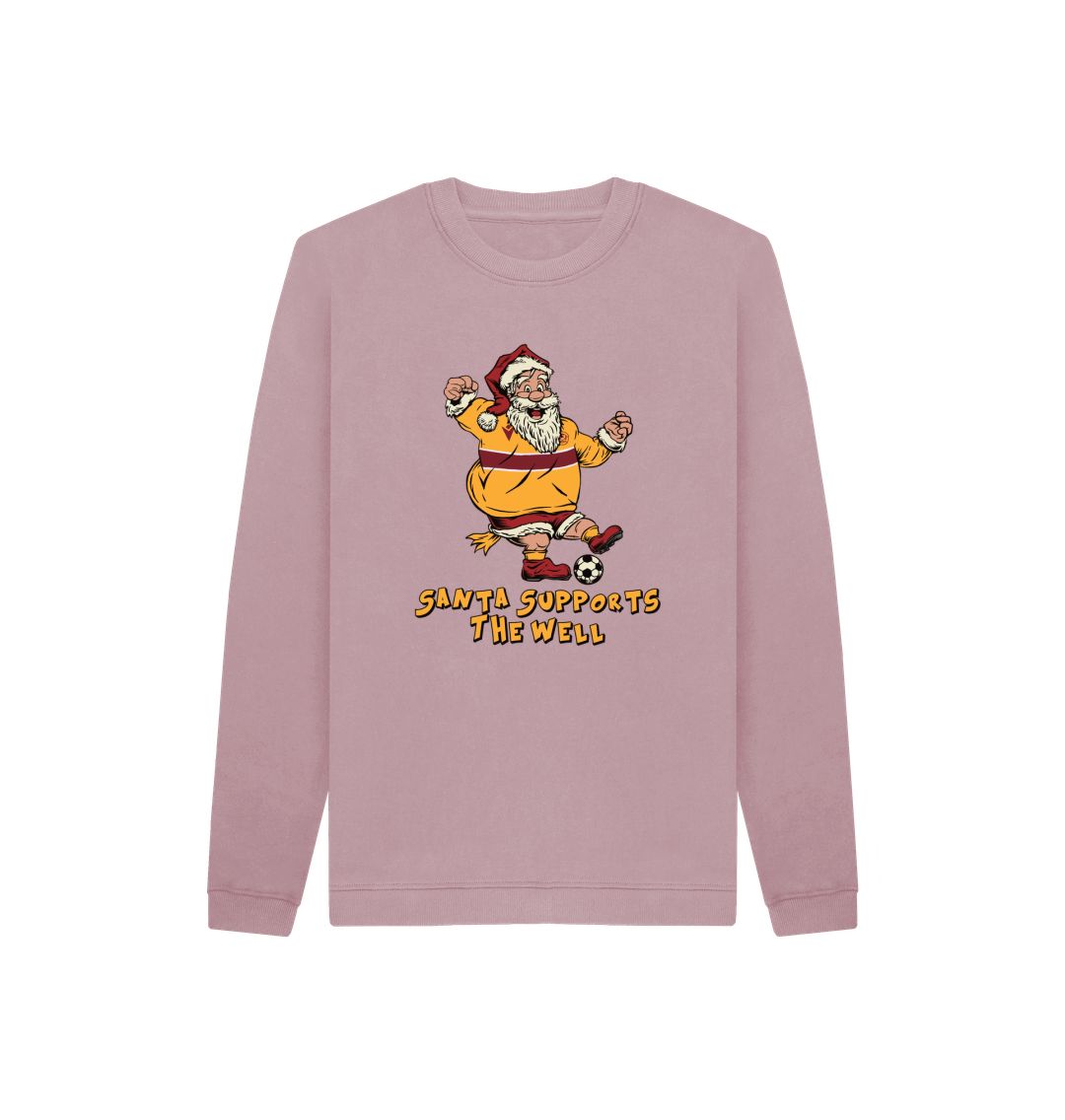 Mauve Motherwell Kids Santa Jumper