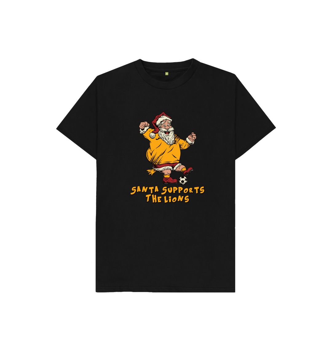 Black Livingston Kids Santa T-shirt